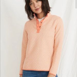 Marine Layer Quilted Reversible Corbet Coral/Navy